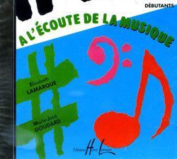 couverture A l'�coute de la musique d�butant CD seul Editions Henry Lemoine