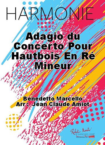 couverture Adagio du Concerto Pour Hautbois En Ré Mineur Robert Martin