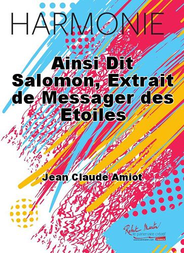couverture Ainsi Dit Salomon, Extrait de Messager des Etoiles Martin Musique