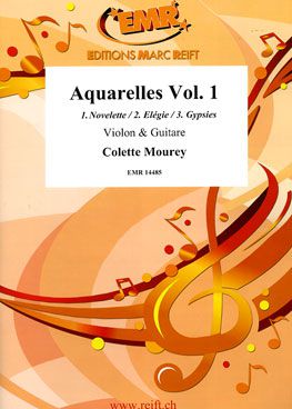 couverture Aquarelles Vol.1 Violon & Guitar Marc Reift
