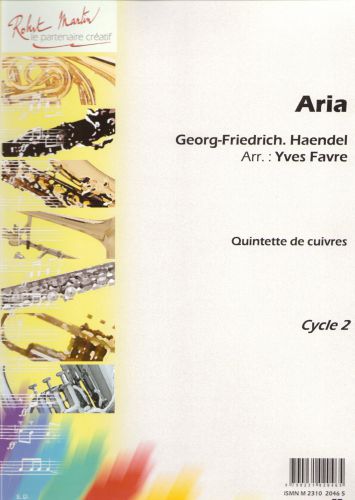 couverture Aria, Trombone Solo Robert Martin