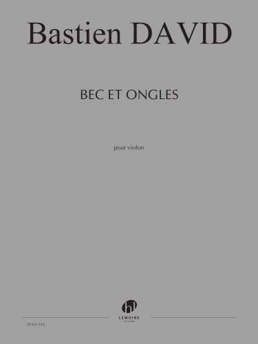 couverture Bec et ongles Editions Henry Lemoine