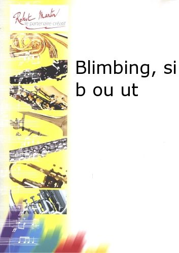 couverture Blimbing, Sib ou Ut Editions Robert Martin