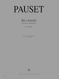 couverture Canons (6) - Musurgia combinatoria Editions Henry Lemoine