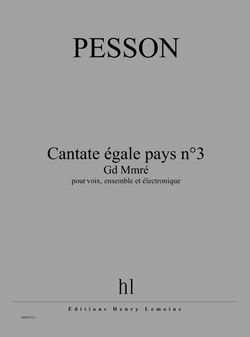 couverture Cantate gale pays n3 - Gd Mmr Editions Henry Lemoine
