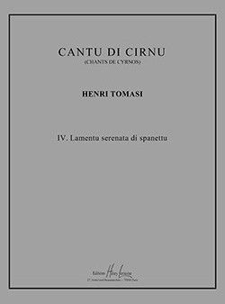 couverture Cantu di Cirnu n°4 Lamentu serenata di spanettu Editions Henry Lemoine