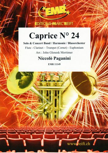 couverture Caprice N° 24 SOLO for Flute, Clarinet, Trumpet or Euphonium Marc Reift