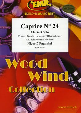 couverture Caprice No. 24 (Clarinet Solo) Marc Reift