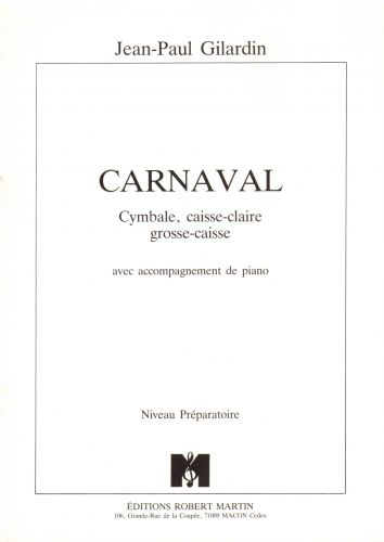 couverture Carnaval Editions Robert Martin