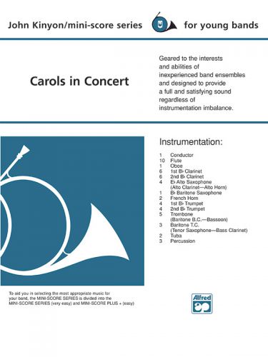 couverture Carols in Concert ALFRED