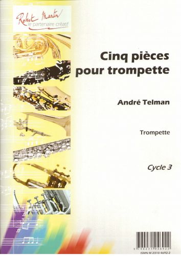 couverture Cinq Pièces Pour Trompette Robert Martin
