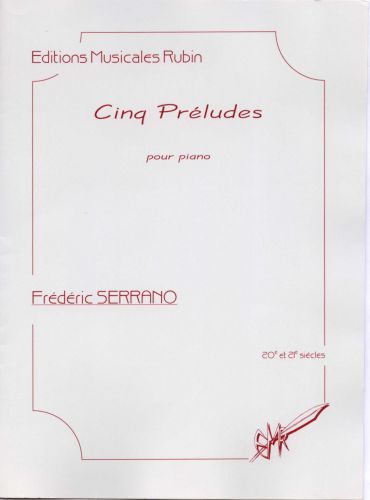 couverture Cinq Prludes pour piano Rubin