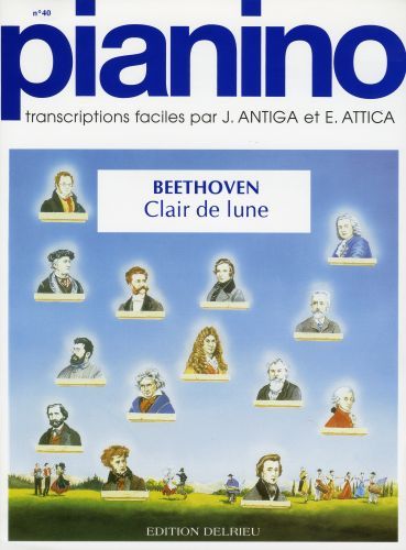 couverture Clair de lune - Pianino 40 Delrieu
