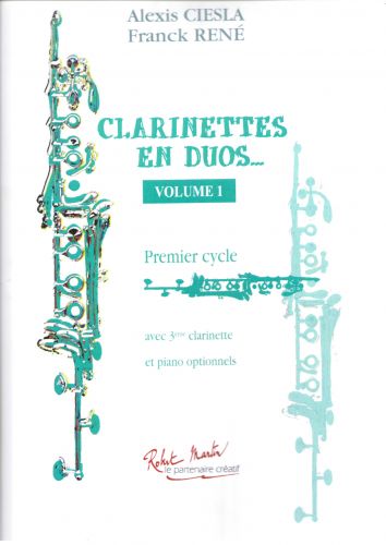 couverture Clarinettes En Duos Vol.1 Robert Martin