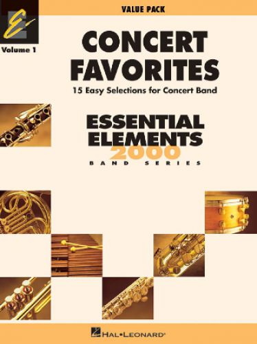couverture Concert Favorites Vol. 1 - Value Pak Hal Leonard