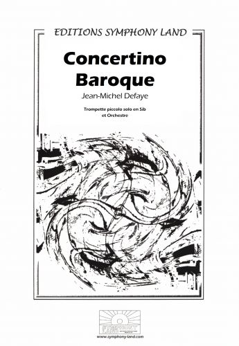 couverture Concertino Baroque Trompette Piccolo Solo En Sib et orchestre Symphony Land