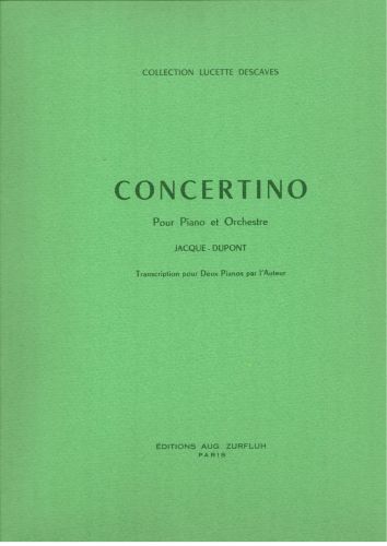 couverture Concertino Editions Robert Martin