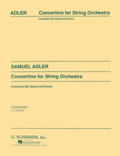 couverture Concertino  Hal Leonard