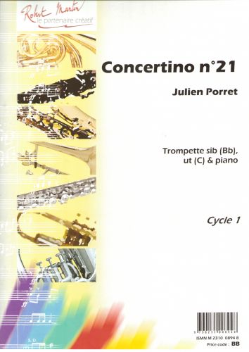 couverture Concertino N°21, Sib ou Ut Robert Martin