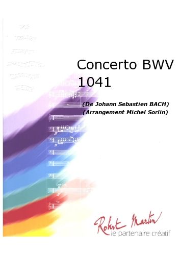 couverture Concerto Bwv 1041 Violon Solo Martin Musique