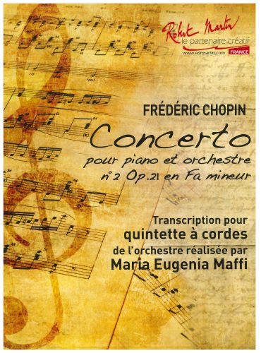 couverture Concerto En Fa Mineur No 2 Op 21 Piano + Quintette a Cordes Robert Martin
