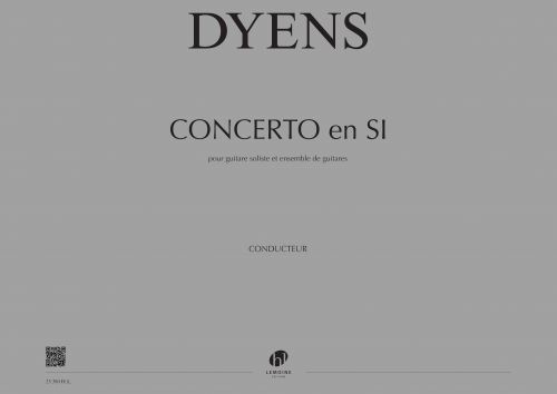 couverture Concerto en Si Editions Henry Lemoine