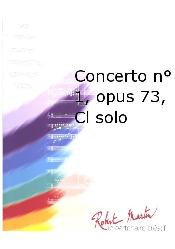 couverture Concerto N°1 Opus 73 Robert Martin