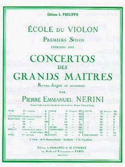 couverture Concerto n14 : solo n1 Combre