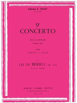 couverture Concerto n9 en La min. Op.104 : solo n1 Combre