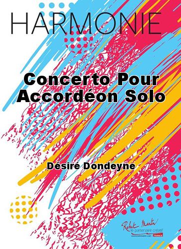 couverture Concerto Pour Accordéon Solo Robert Martin