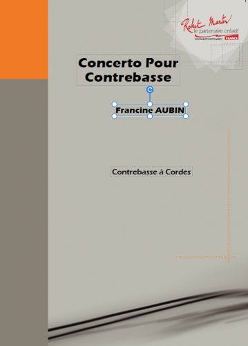 couverture Concerto Pour Contrebasse Robert Martin