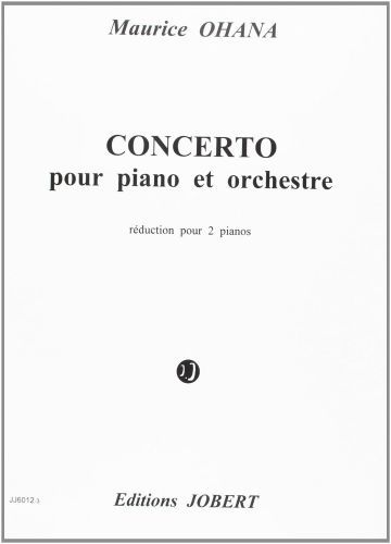 couverture Concerto pour piano et orchestre Jobert