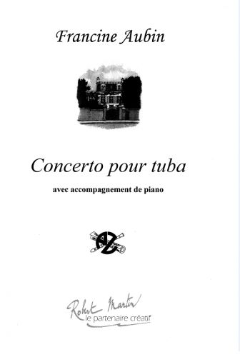 couverture Concerto pour Tuba et Piano Robert Martin