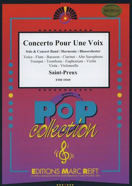couverture Concerto Pour Une Voix (Solo Voice) Marc Reift