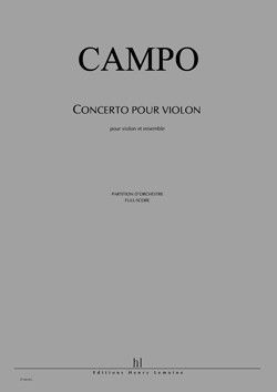 couverture Concerto pour violon Editions Henry Lemoine