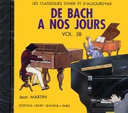 couverture De Bach � nos jours Vol.5B CD seul Editions Henry Lemoine