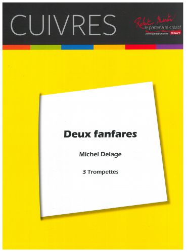 couverture DEUX FANFARES pour trois trompettes Editions Robert Martin