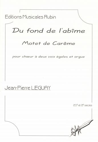 couverture Du fond de l'abme - Motet de Carme - pour chur  deux voix gales et orgue Rubin
