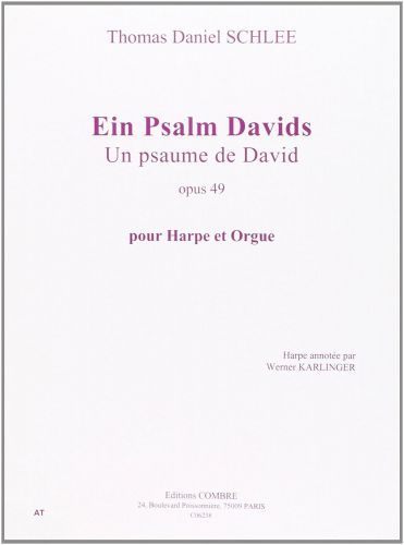couverture Ein Psalm Davids - Psaume David Op.49 Combre