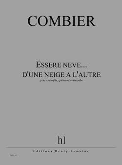 couverture Essere neve... d'une neige � l'autre Editions Henry Lemoine
