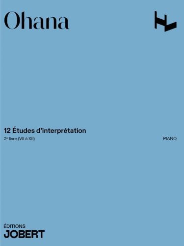 couverture Etudes d'interpr�tation (12) Vol.2 Jobert