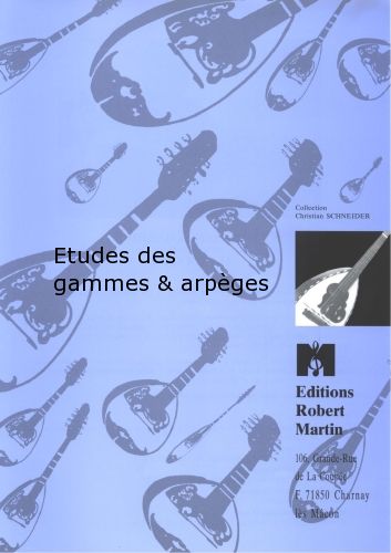 couverture Etudes des Gammes & Arpges Robert Martin