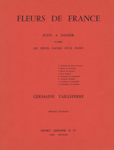 couverture Fleurs de France Editions Henry Lemoine