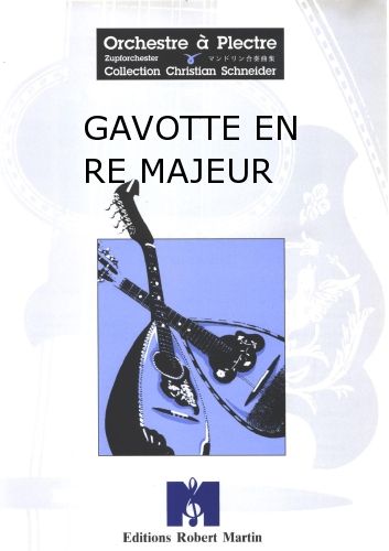 couverture Gavotte En Re Majeur Martin Musique