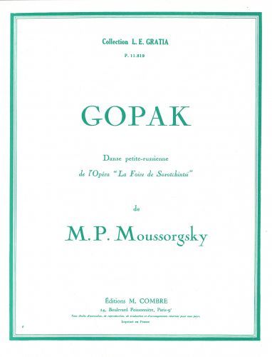 couverture Gopak extr. de La Foire de Sorotchintsky Combre