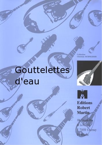 couverture Gouttelettes d'Eau Robert Martin