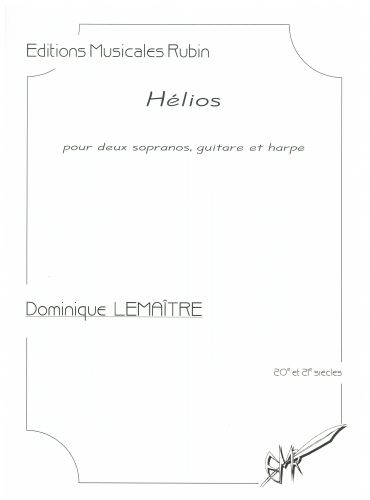 couverture HLIOS pour deux sopranos, guitare et harpe (ou harpe celtique) Rubin