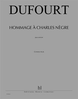 couverture Hommage à Charles Nègre Editions Henry Lemoine
