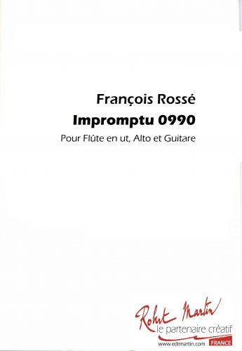 couverture IMPROMPTU 0990 pour ALTO,FLUTE,GUITARE Editions Robert Martin