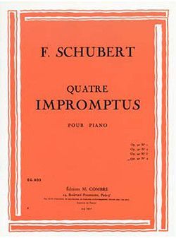 couverture Impromptu Op.90 n�4 en Lab maj. Combre